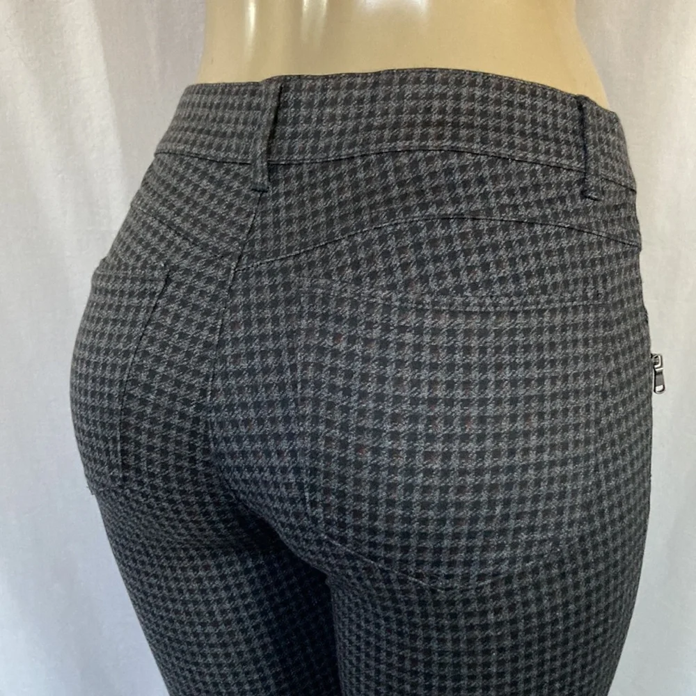 WIT & WISDOM Trousers Women’s Size 4 Plaid Ponte Knit Ankle Legging NWT